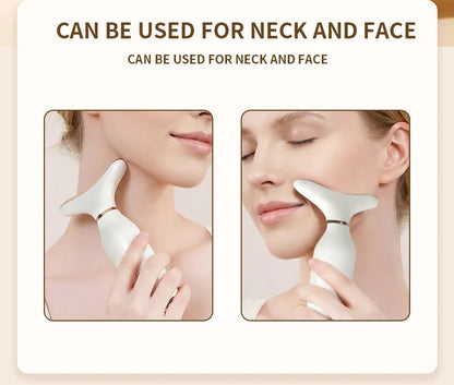 Sculptano 7-Color LED Thermal Vibration Face & Neck Massager
