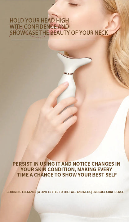Sculptano 7-Color LED Thermal Vibration Face & Neck Massager