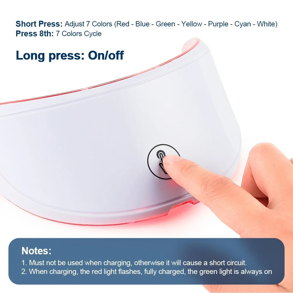 Sculptano 7-Color Bio-Light Photon Therapy Neck Mask
