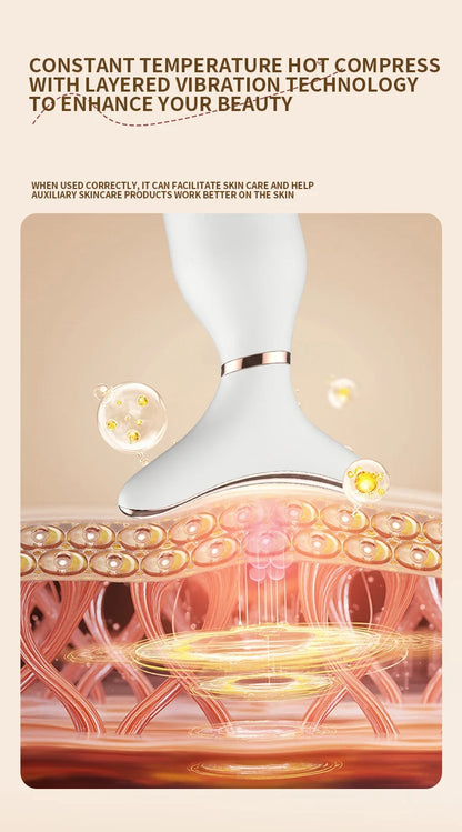 Sculptano 7-Color LED Thermal Vibration Face & Neck Massager
