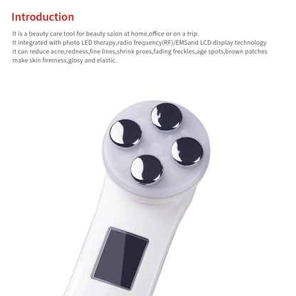 Sculptano 5-in-1 RF & EMS Deep Electroporation Facial Lifting Device