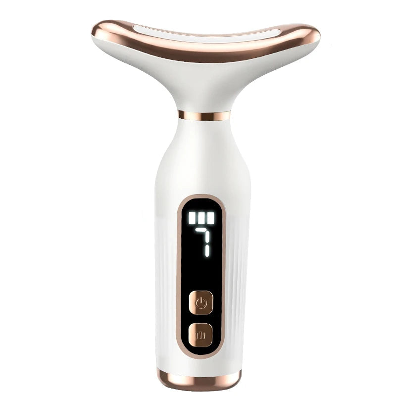 Sculptano 7-Color LED Thermal Vibration Face & Neck Massager