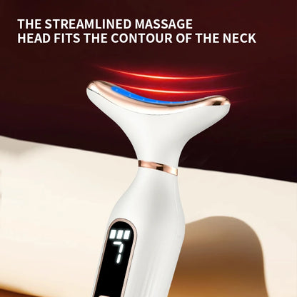 Sculptano 7-Color LED Thermal Vibration Face & Neck Massager