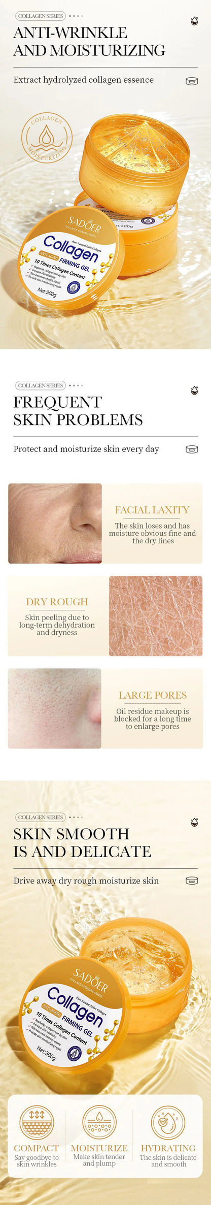 Sculptano Deep Hydro Collagen Firming & Repair Facial Gel-Cream