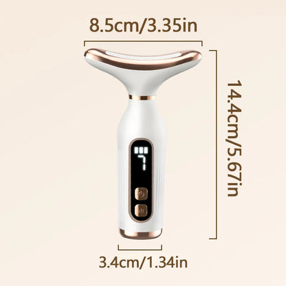 Sculptano 7-Color LED Thermal Vibration Face & Neck Massager