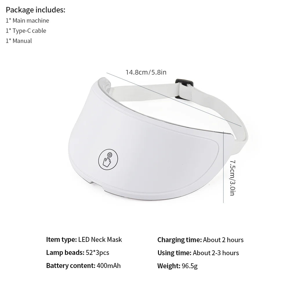 Sculptano 7-Color Bio-Light Photon Therapy Neck Mask