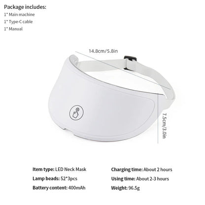 Sculptano 7-Color Bio-Light Photon Therapy Neck Mask