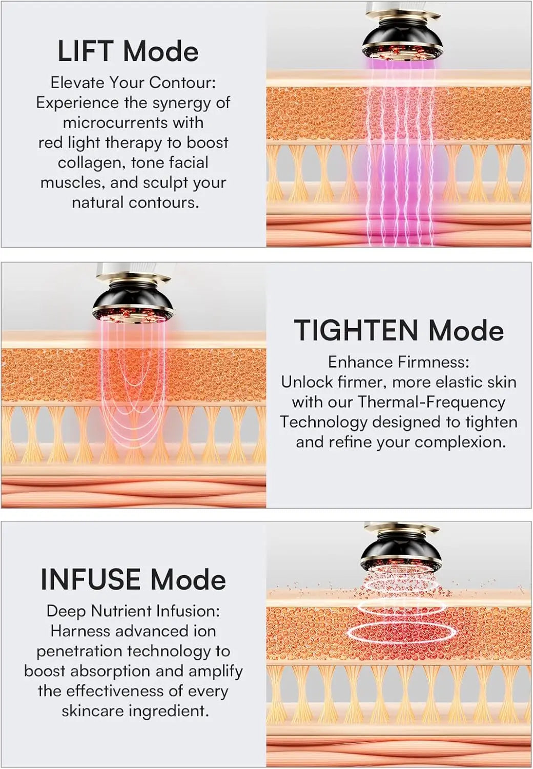 Sculptano 3-in-1 Red Light Anti-Swelling Facial Lifting Device