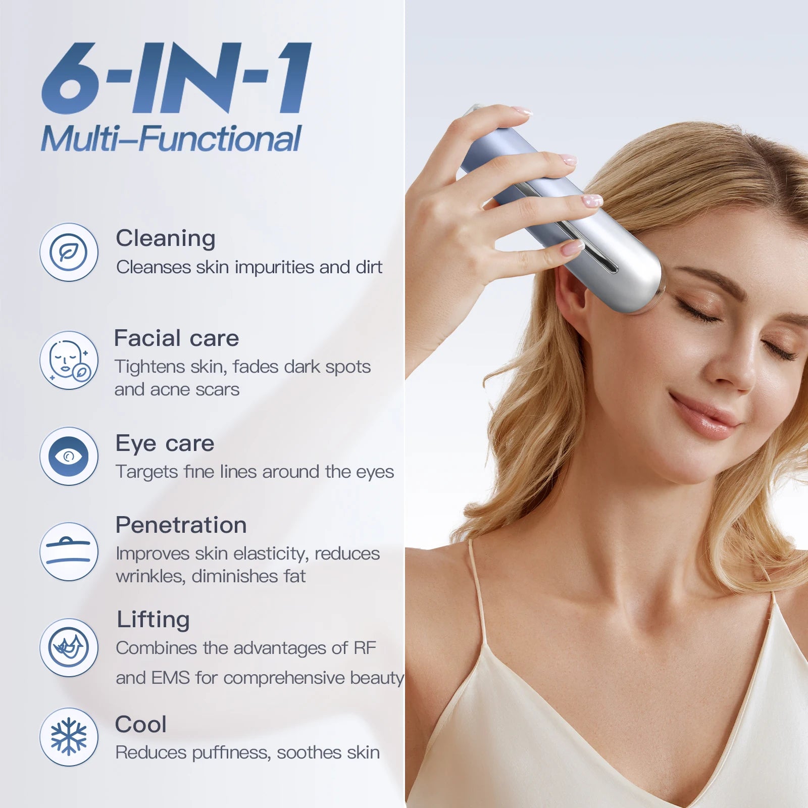 Sculptano M2 6-in-1 LED EMS Photon Rejuvenating Face Lifting Device