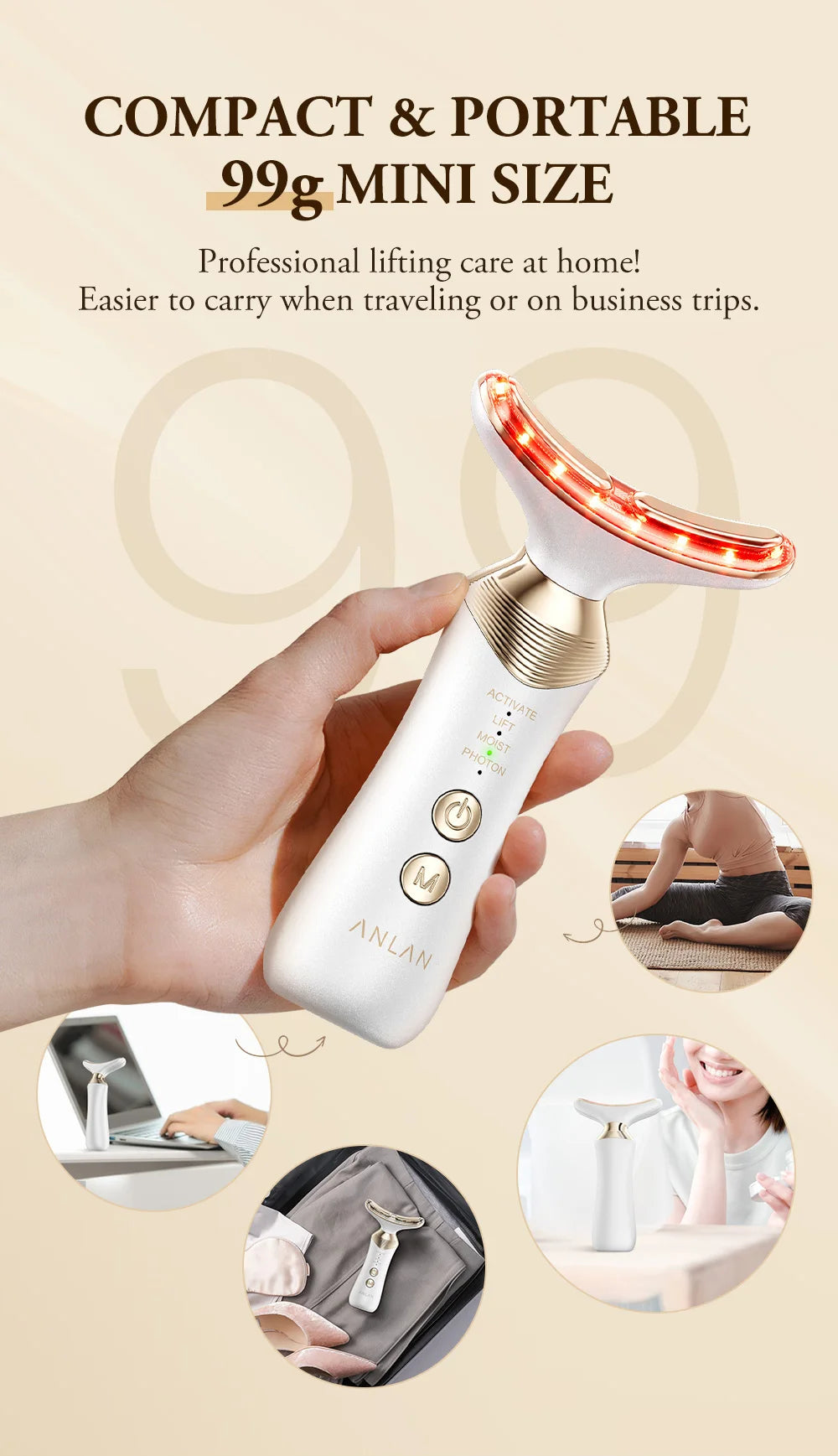 Sculptano 24K Gold Bipolar EMS Multi-Functional Beauty Device